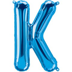 16" Blue Alphabet-K Balloon