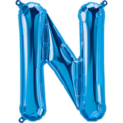 16" Blue Alphabet-N Balloon