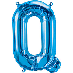 16" Blue Alphabet-Q Balloon