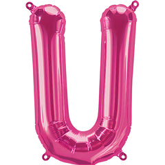 16" Pink Alphabet-U Balloon