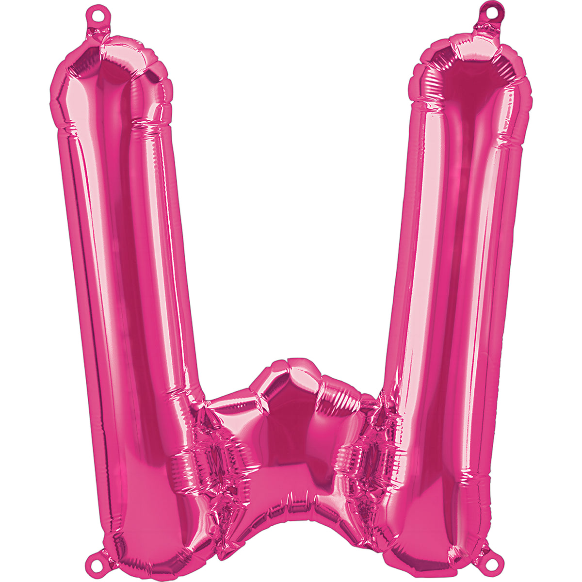 16" Pink Alphabet-W Balloon