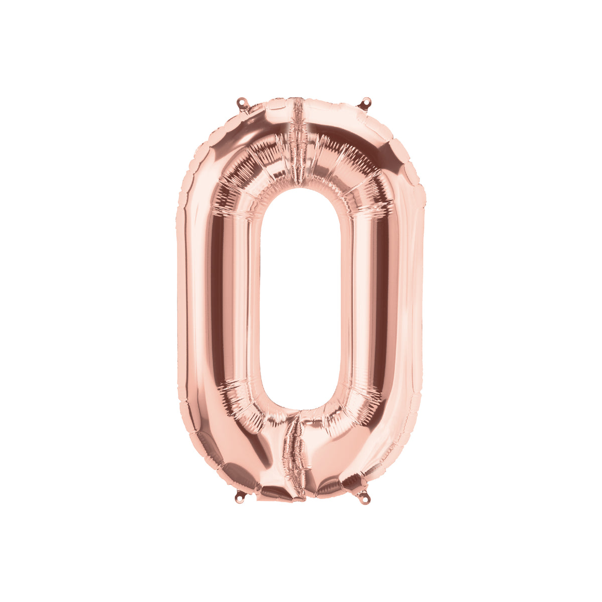 16 In. Rose Gold Number 0 Balloon