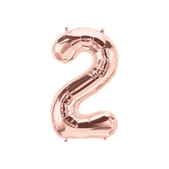 16" Rose Gold Number -2 Balloon