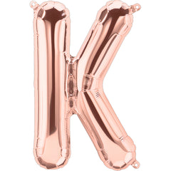 16" Rose Gold Alphabet-K Balloon