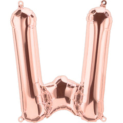 16" Rose Gold Alphabet-W Balloon