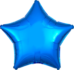 Blue Star Foil Balloon - 19-Inch