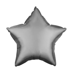 Grey Chrome Star Balloon