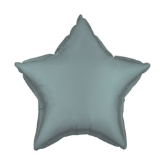 Lake Blue Chrome Star Balloon