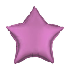 Pink Chrome Star Balloon