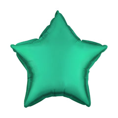 Green Chrome Star Balloon