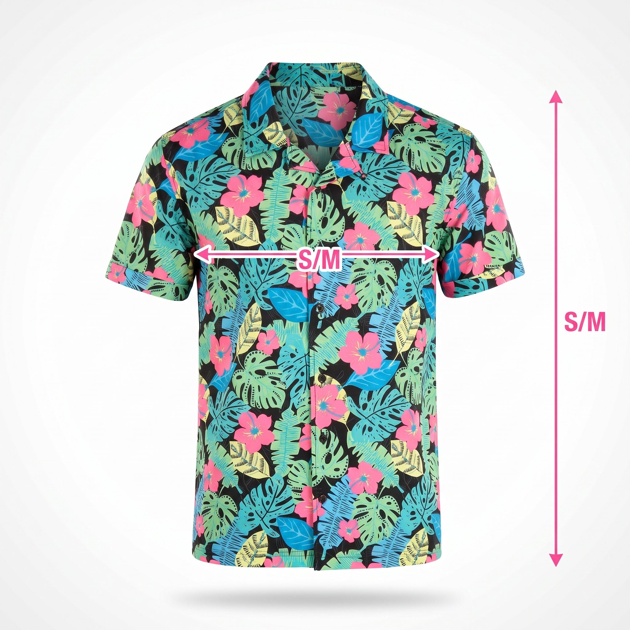 Summer Glow Tropical Print Shirt - Small/Medium