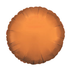 Orange Chrome Round Balloon