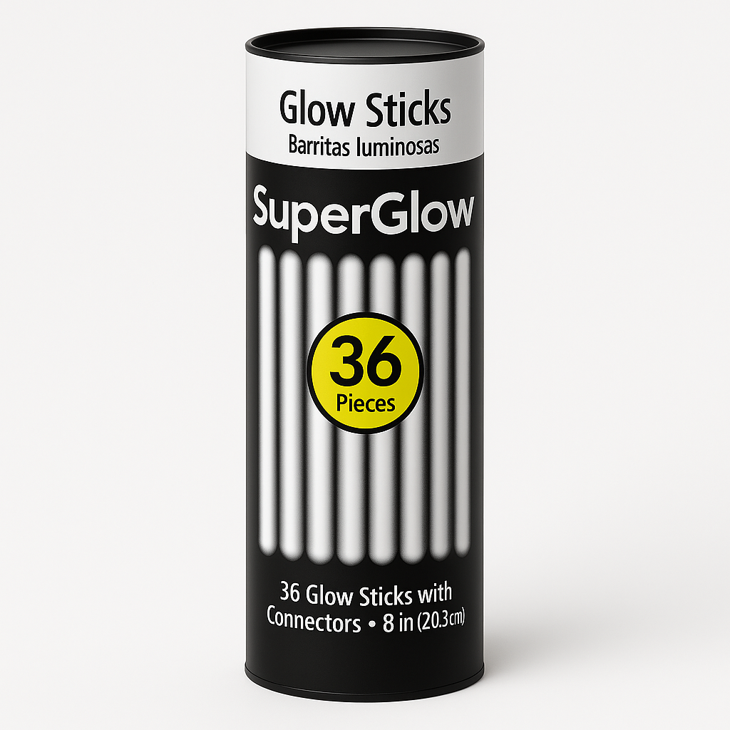 White Glow Stick Bracelets - 36 Pack