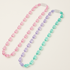 Easter Bunny Plastic Necklace Set, Multicolor, 3-Pack
