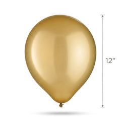 Gold Pearl Latex Balloons - Bulk 12-inch
