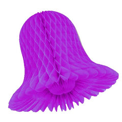 18 In. Purple Honeycomb Tissue Bell