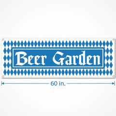5FT Harvest Beer Garden Banner - Oktoberfest Fall Decor