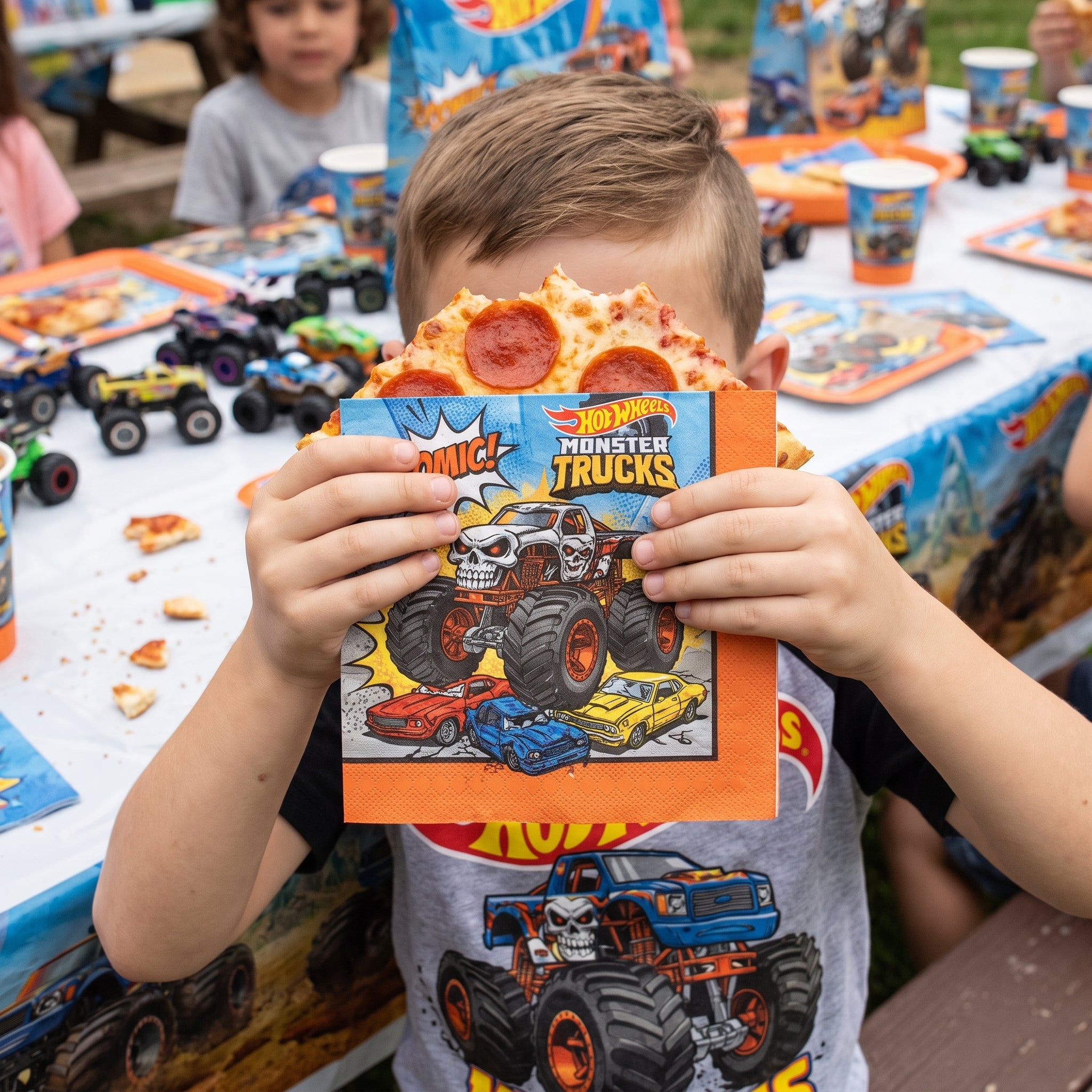Hot Wheels Monster Trucks Party Lunch Napkins - 6.5 In. X 6.5 In.