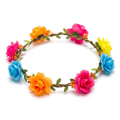 Neon Floral Headwreath for Summer Celebrations