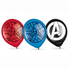 Marvel Avengers Assemble Latex Balloons, 12-Inch, 6-Pack