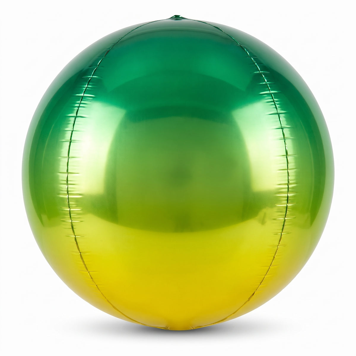 Vibrant Yellow and Green Ombre Geometric Foil Balloon