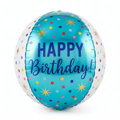Confetti Sprinkles Happy Birthday Orbz Balloon