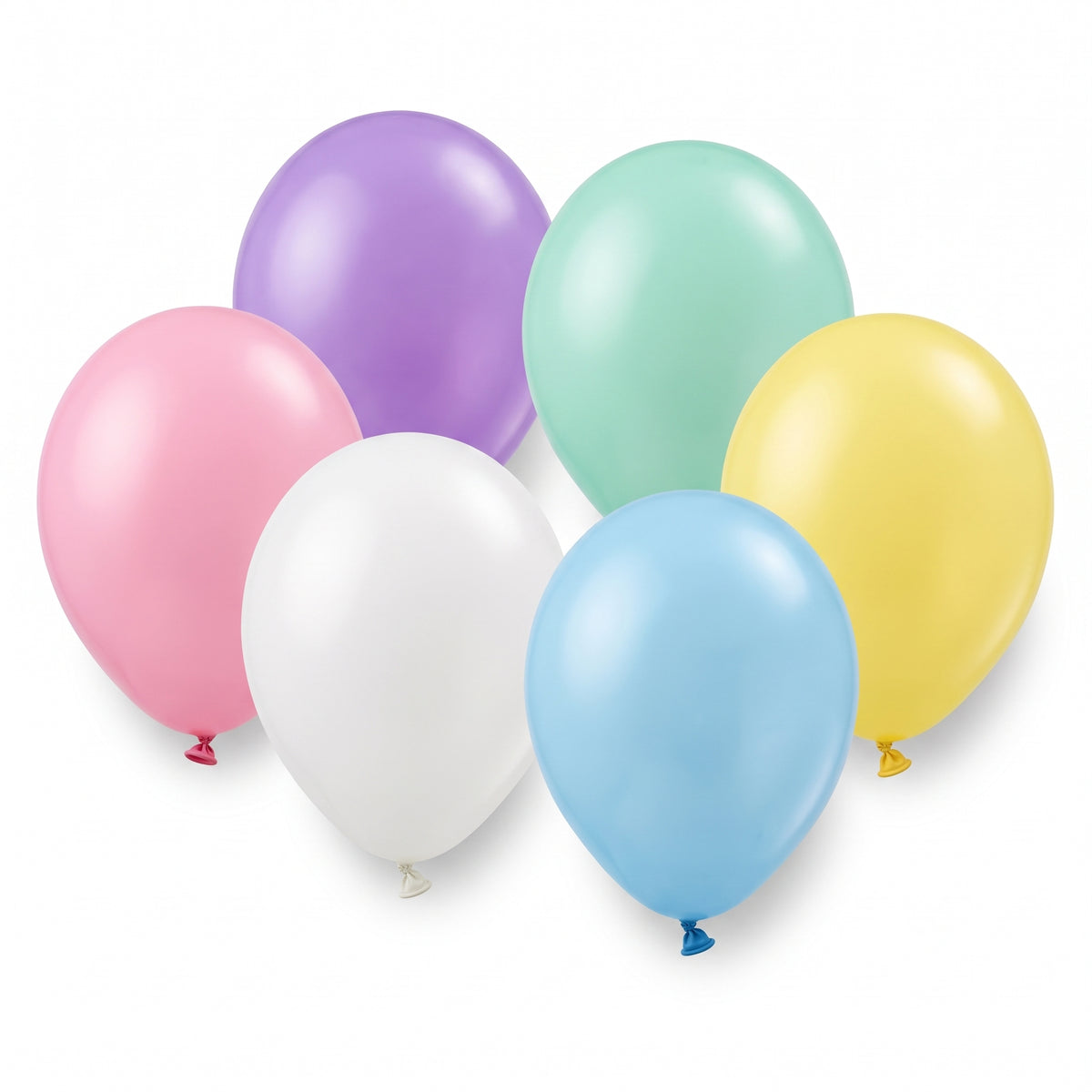 12" Pastel Assorted Latex Balloons - 15 Count