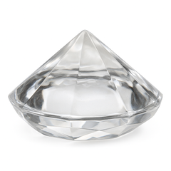 Clear Diamond Gem Place Card Holders - 10-Pack