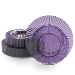 Gemstone Collection Amethyst 9 & 11 Inch Plates - 20 Ct. each