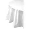 Premium 120" Round White Table Cover
