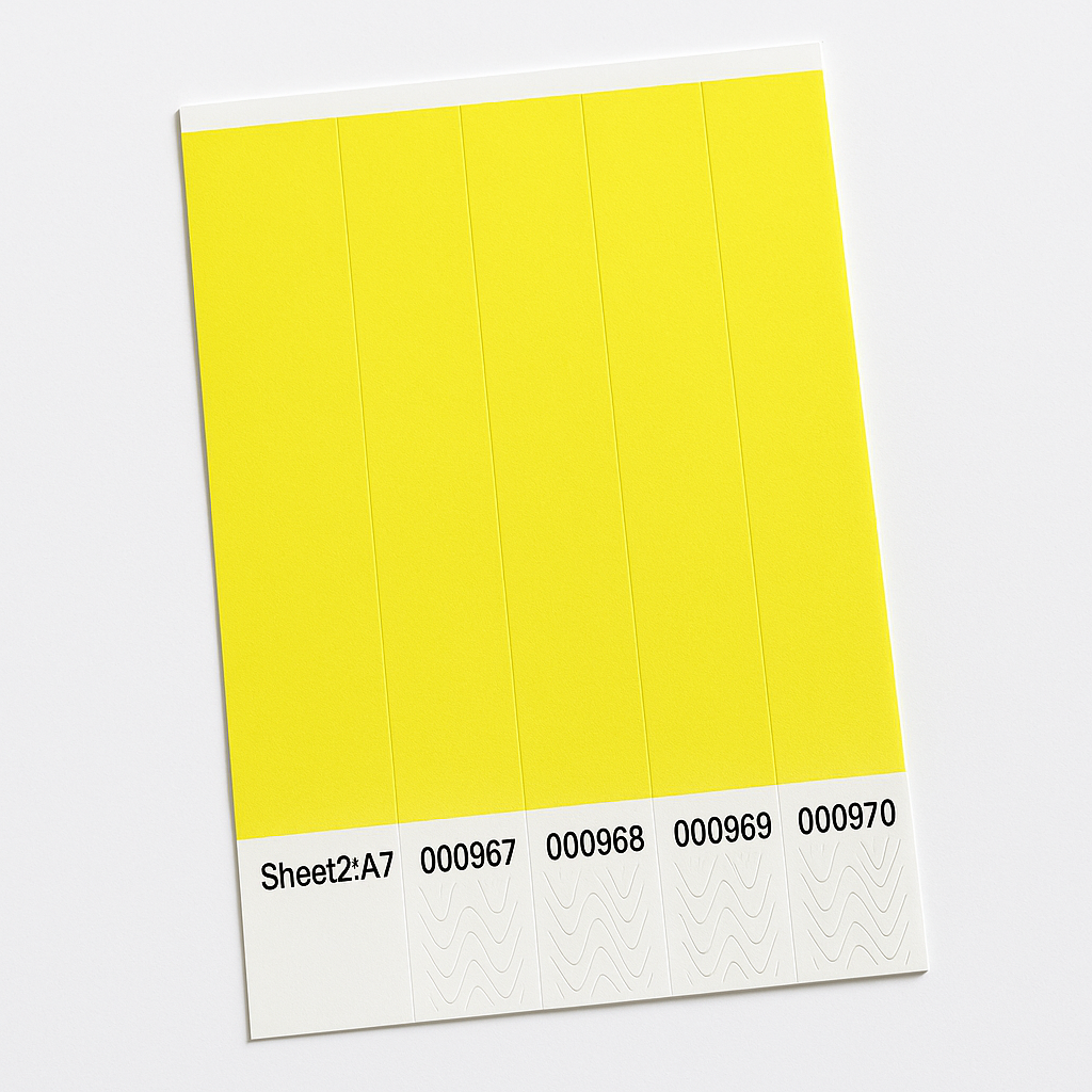 Solid Yellow Event Wristbands - Pack of 250