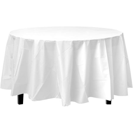 Premium 120" Round Ivory Table Cover