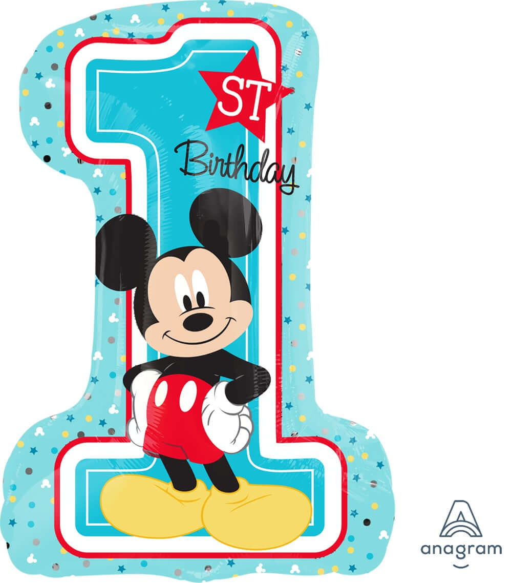 Mickey First Birthday Boy Balloon