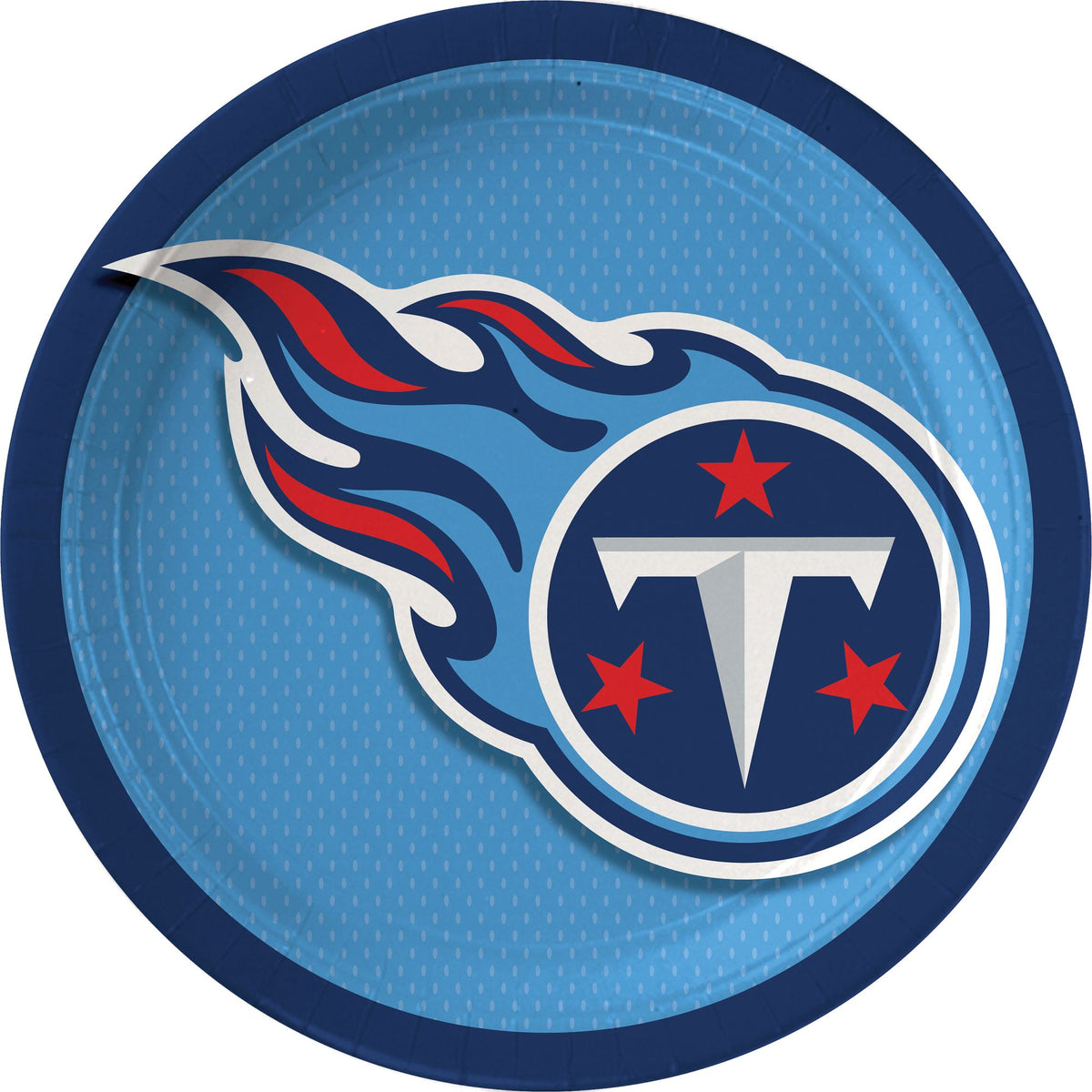 Tennessee Titans 9" Round Paper Plates - Set of 10