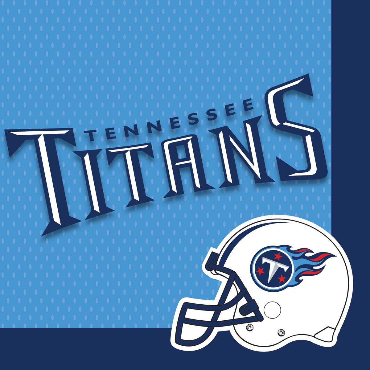 Tennessee Titans NFL Luncheon Napkins - 6.5 In. x 6.5 In. - 36 Pack