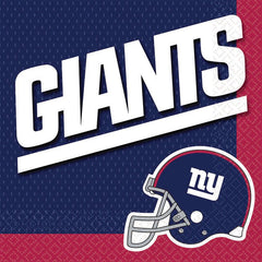 New York Giants NFL Luncheon Napkins - 6.5 In. X 6.5 In.