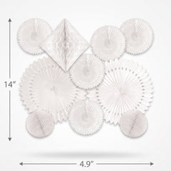 Elegant White Paper Decorating Kit