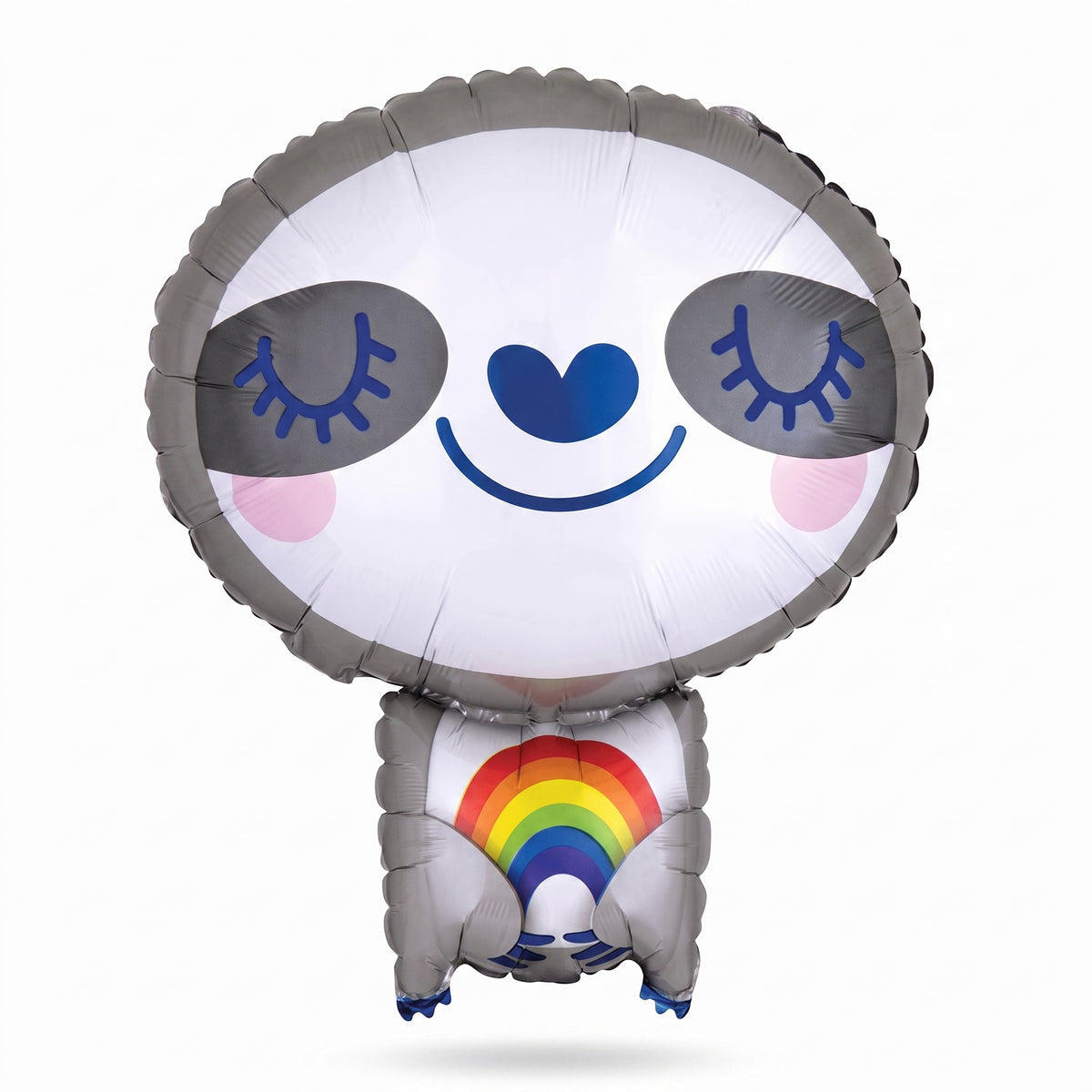 Rainbow Sloth Shape Foil Balloon