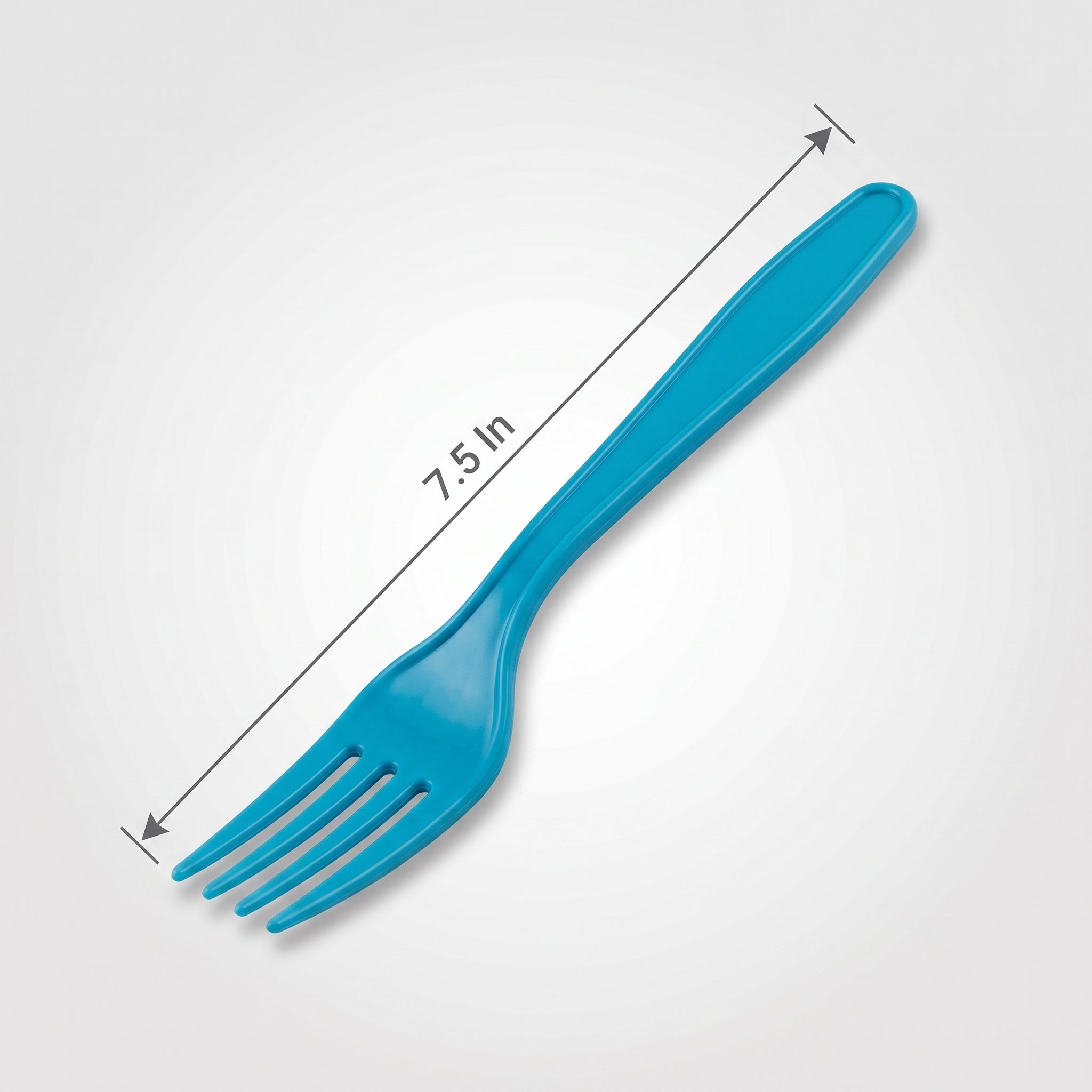 Caribbean Blue Plastic Forks - 7.5 In. | 20 Count