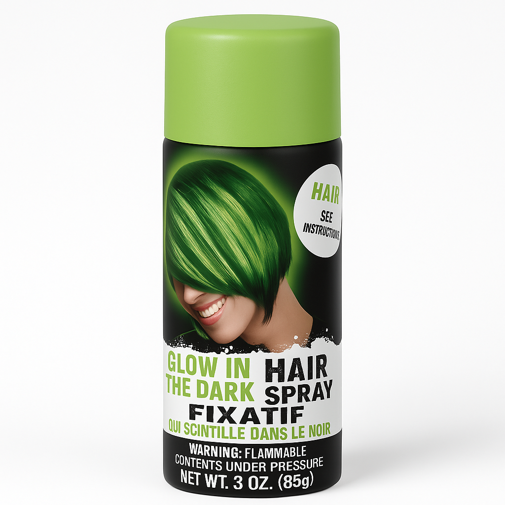 Neon Glow-in-the-Dark Hair Spray