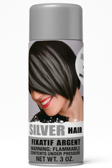Silver Hair Spray - Vibrant Temporary Color for Team Spirit & Costumes