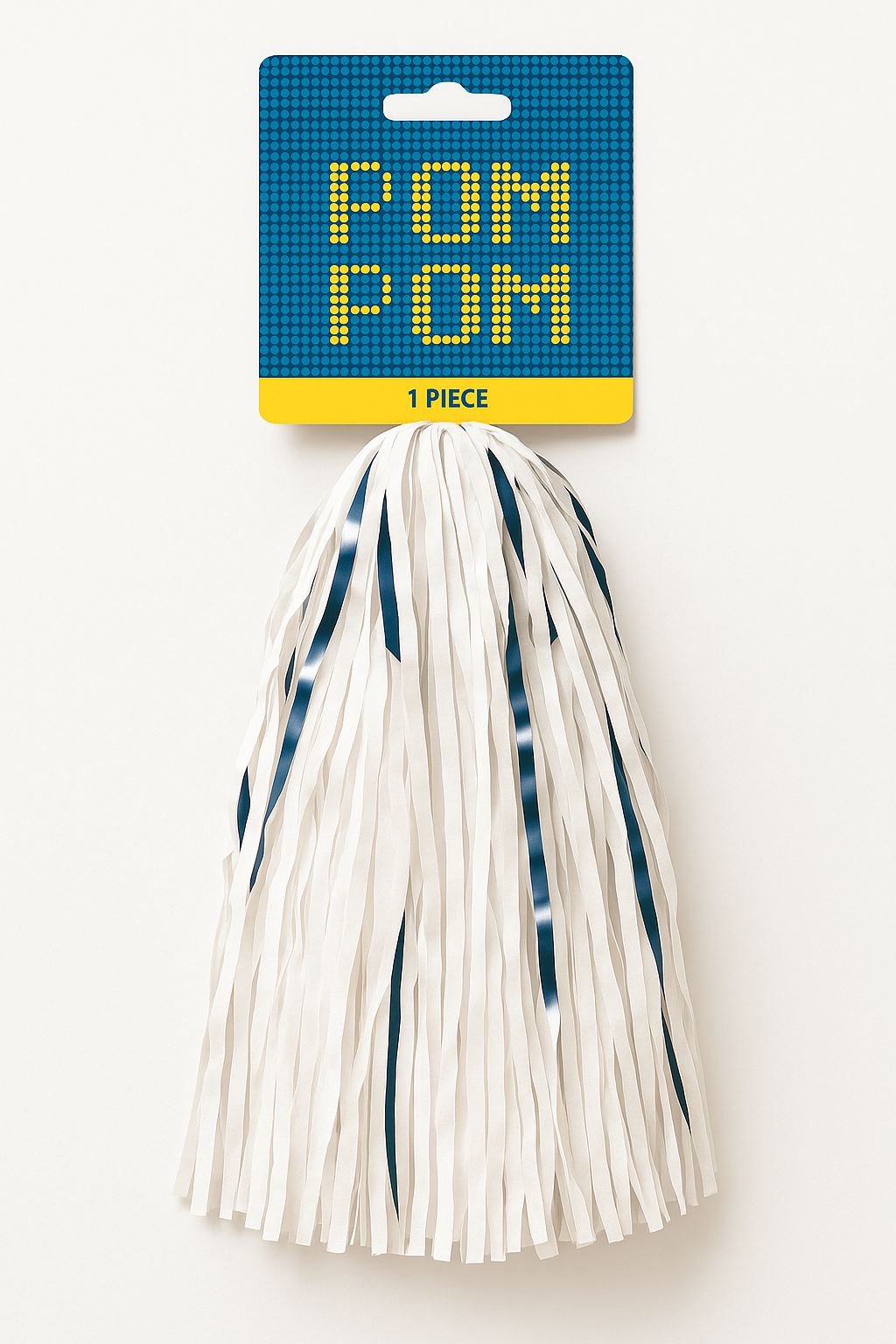 White Pom-Poms for Team Spirit and Celebration