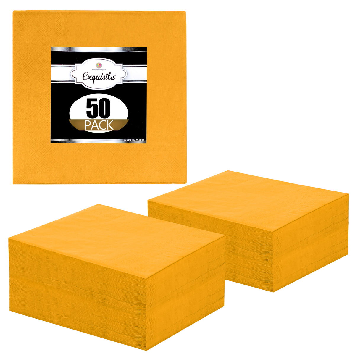 PMA - Yellow Luncheon Napkins - 50 Ct.