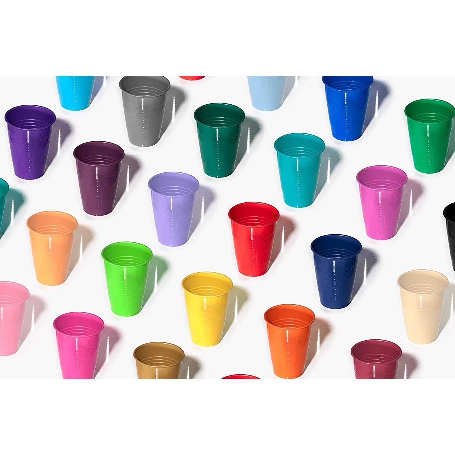 PMA - 12 Oz. Black Plastic Cups - 50 Ct.