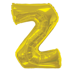 34" Gold Letter - Z Balloon