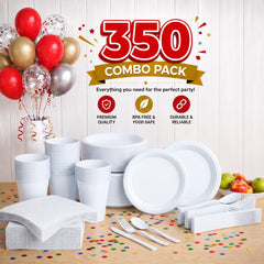 Solid Color Tableware Combo | White