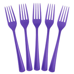 350 Pcs Black/Purple/Gold Disposable Tableware Set