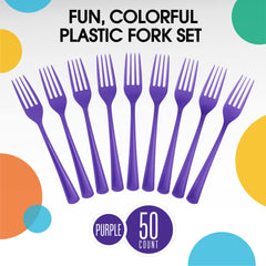 350 Pcs Black/Purple/Gold Disposable Tableware Set