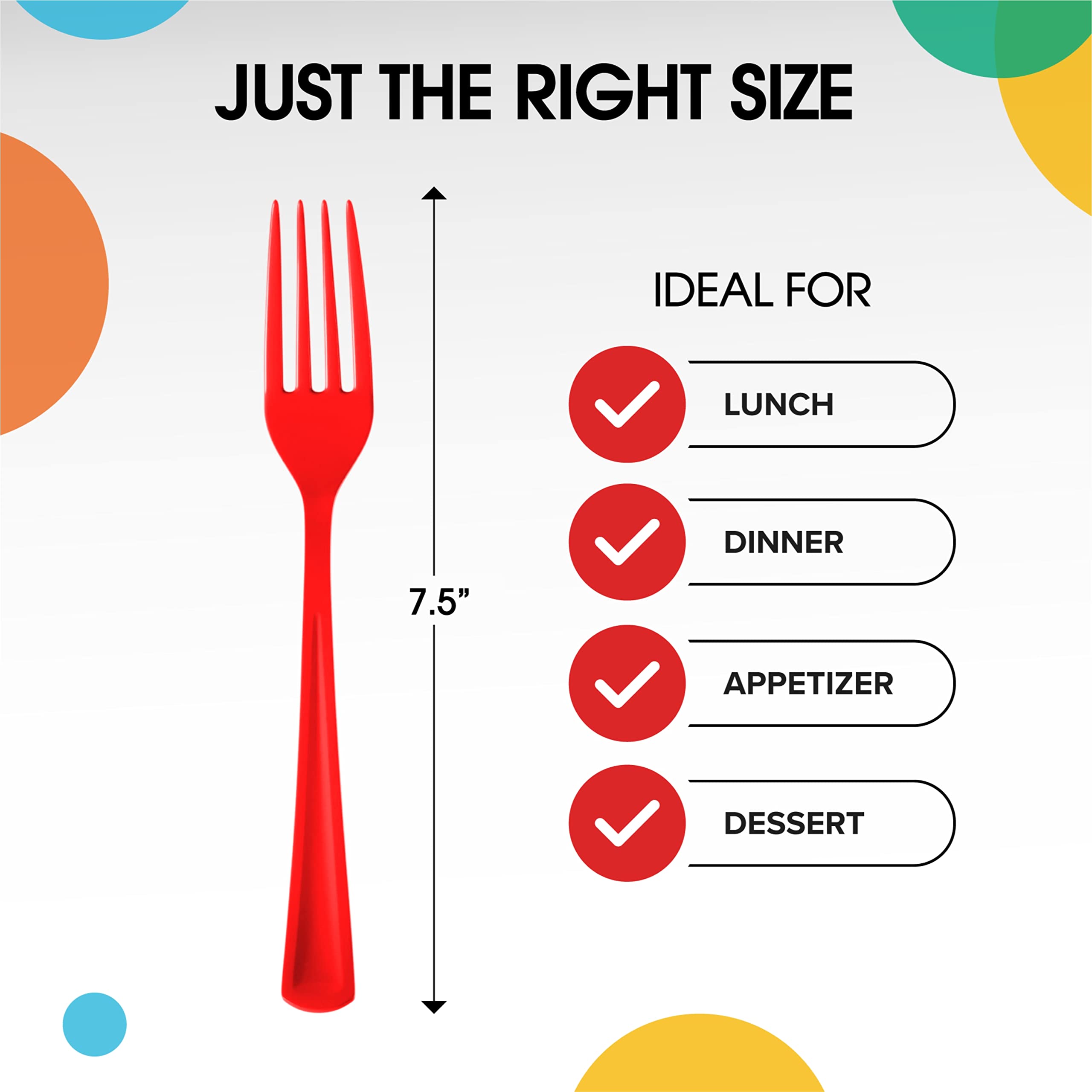 350 Pcs Red/White/Blue Team Disposable Tableware Set