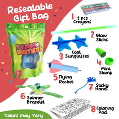 10 Pack of 8 Piece Premium Goody Bag